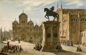 Lot 6099, Auction  110, Canella, Giuseppe, Blick auf den Campo dei Santi Giovanni e Paolo in Venedig