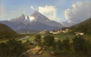 Lot 6139, Auction  110, Zahn, Friedrich, Ansicht von Berchtesgaden mit Watzmann und Hochkalter