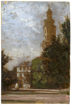 Lot 6192, Auction  110, Tübbecke, Paul Wilhelm, Blick auf den Weimarer Schlossturm mit der Bastille.
