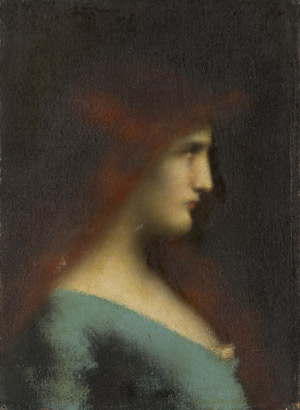 Lot 6210, Auction  110, Henner, Jean-Jacques, Bildnis einer rothaarigen Frau im Profil
