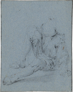 Lot 6439, Auction  110, Dusart, Cornelis - zugeschrieben, Studie eines sitzenden Mannes mit Hut. 
