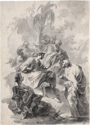 Lot 6469, Auction  110, Göz, Gottfried Bernhard, Christus im Kreise der Apostel