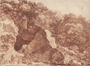 Lot 6488, Auction  110, Renard, Jean-Auguste, Südliche Landschaft mit Ziegenhirten