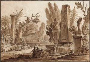 Lot 6522, Auction  110, Liénard, Jean-Baptiste, Capriccio mit antiken Ruinen