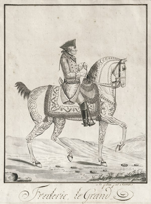 Lot 6533, Auction  110, Auvrest, Friedrich d. Große zu Pferd