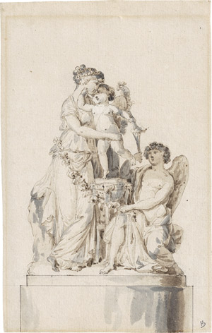 Lot 6543, Auction  110, Französisch, um 1790. Venus und Amor 
