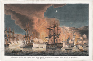 Lot 6565, Auction  110, Broili, G., Beschuss Algiers durch britische und niederländische Schiffe am 27. August 1816