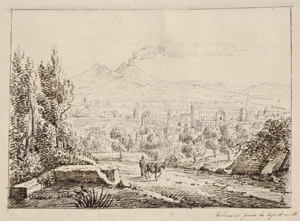 Lot 6577, Auction  110, Senape, Antonio, Landschaft bei Capodimonte mit Blick auf den Vesuv