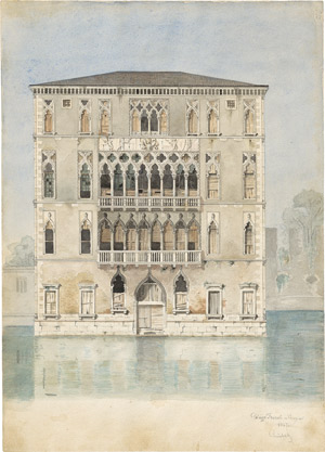 Lot 6643, Auction  110, Leimbach, Karl von, Blick auf den Palazzo Foscari in Venedig