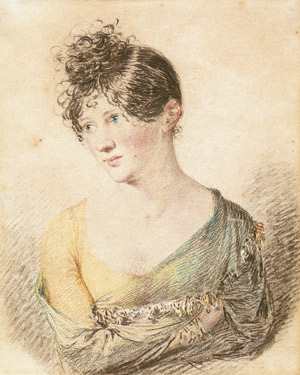 Lot 6669, Auction  110, Buchhorn, Ludwig, Bildnis einer jungen Frau mit hochgesteckten Haaren