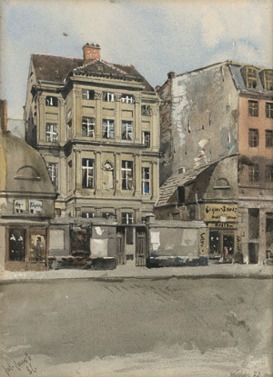 Lot 6681, Auction  110, Jacob d. J., Julius, Ansicht des Krosigk'schen Hauses in der Wallstraße 72 in Berlin