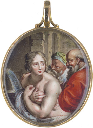 Lot 6821, Auction  110, Französisch, um 1640. Susanna und die beiden Alten, St. Ignatius von Loyola