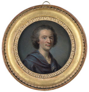 Lot 6840, Auction  110, Deutsch, um 1780/90. Bildnis eines Mannes mit blauem Umhang