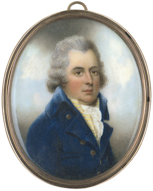 Lot 6846, Auction  110, Plimer, Nathaniel, Bildnis eines Herrn in dunkelblauer Jacke