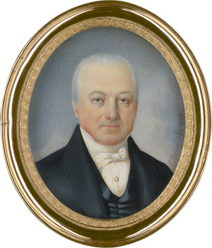 Lot 6862, Auction  110, Brzezinski, Léon, Bildnis eines Herrn im schwarzen Rcok mit weißer Halsbinde