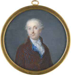 Lot 6883, Auction  110, Augustin, Jean-Baptiste Jacques - Schule, Junger Mann in rostroter Jacke mit blauen Streifen