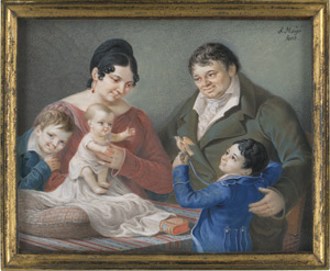Lot 6909, Auction  110, Mayr, Simon, Portrait der Familie von Dr. Oeggl mit seiner Frau und drei Kindern.