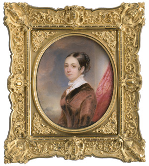 Lot 6920, Auction  110, Peter, Emanuel Thomas, Bildnis einer jungen Frau im rostroten Kleid