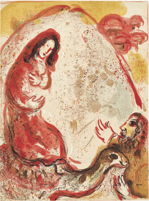 Lot 7054, Auction  110, Chagall, Marc, Rahel entwendet die Götzenbilder ihres Vaters