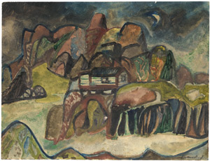 Lot 8197, Auction  110, Krauskopf, Bruno, Nächtliche norwegische Landschaft
