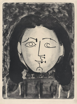 Lot 8281, Auction  110, Picasso, Pablo, Tête de jeune fille