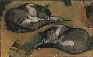 Lot 8289, Auction  110, Reichardt, Kurt, Studie von zwei schlafenden Katzen