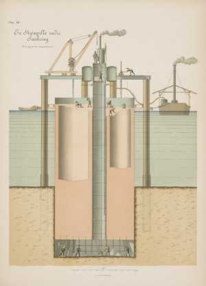 Lot 497, Auction  111, Danske Statsbaner, Jernbanebroen over Limfjorden imellem Aalborg 