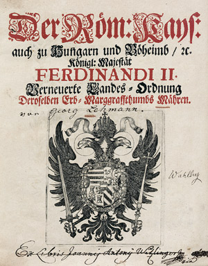 Lot 629, Auction  111, Ferdinand II., Verneuerte Landes-Ordnung