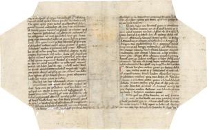 Lot 1011, Auction  111, Cicero, Marcus Tullius, De officiis. Doppelblatt aus einer humanistischen Handschrift 