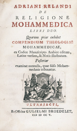 Lot 1137, Auction  111, Reland, Adrianus, De religione Mohammedica libri duo