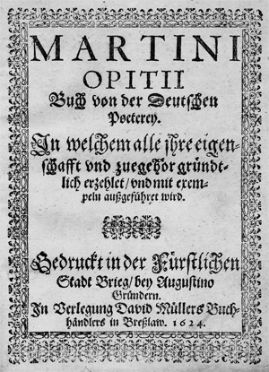 Lot 1414, Auction  111, Opitz, Martin, Buch von der Deutschen Poeterey