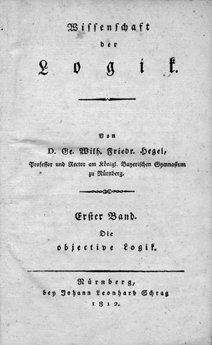 Lot 1473, Auction  111, Hegel, Georg Wilhelm Friedrich, Wissenschaft der Logik