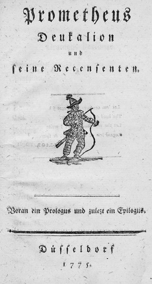 Lot 1736, Auction  111, Wagner, Heinrich Leopold, Prometheus Deukalion und seine Recensenten