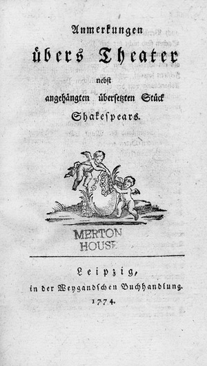Lot 1841, Auction  111, Lenz, Jakob Michael Reinhold, Anmerkungen übers Theater 