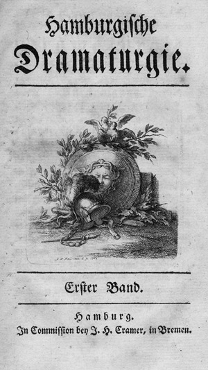 Lot 1852, Auction  111, Lessing, Gotthold Ephraim, Hamburgische Dramaturgie