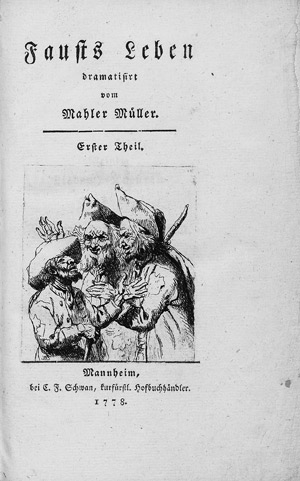 Lot 1884, Auction  111, Müller, Friedrich, Fausts Leben
