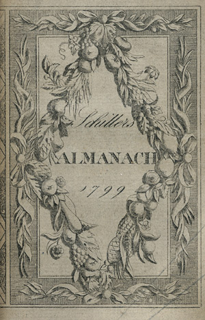 Lot 1916, Auction  111, Schiller, Friedrich, Musen-Almanach für das Jahr 1799