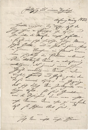 Lot 2045, Auction  111, Eckermann, Johann Peter, Brief 1832 über Goethe
