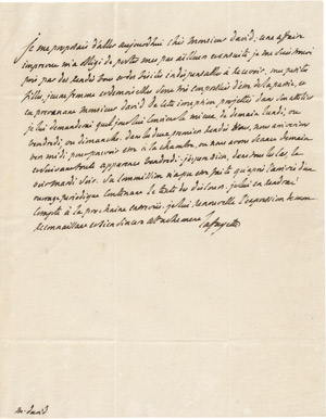 Lot 2205, Auction  111, Lafayette, M.-J. Motier, Marquis de, Eigenh. Brief an David d'Angers