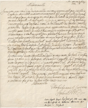 Lot 2252, Auction  111, Katharina II., Kaiserin von Russland, Eigenhänd. Brief 1744 aus Moskau