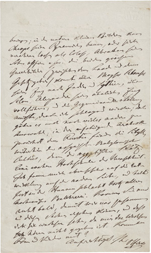 Lot 2282, Auction  111, Olfers, Ignaz von, Brief 1851 an Wilhelm von Kaulbach