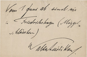 Lot 2303, Auction  111, Leistikow, Walter, Konvolut Briefe und Karten 1894-1900