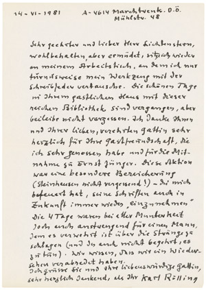 Lot 2318, Auction  111, Rössing, Karl, 10 Briefe, 3 Karten