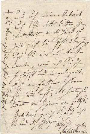 Lot 2362, Auction  111, Joachim, Joseph, Brief mit Zusatz von Johannes Brahms