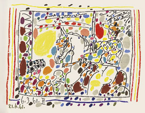 Lot 3389, Auction  111, Sabartés, Jaime und Picasso, Pablo, "A los toros" mit Picasso