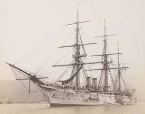 Lot 4076, Auction  111, Ostasiengeschwader (German East Asia Squadron), . Views of some of the ships of the German East Asia Squadron and Kobe and Kamakura