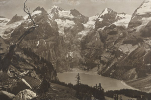 Lot 4188, Auction  111, Gyger, Emanuel and Albert Steiner, View of Oeschinen Lake with the three peaks Oeschinenhorn, Fründenhorn and Doldenhorn and two views of Arosa