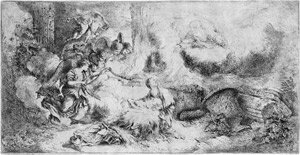 Lot 5031, Auction  111, Castiglione, Giovanni Benedetto, Die Geburt Christi mit Gottvater und den Engeln