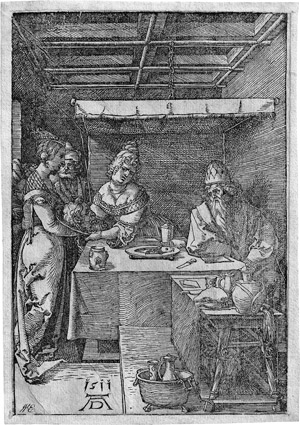 Lot 5065, Auction  111, Dürer, Albrecht, Herodias empfängt das Haupt des Joahnnes