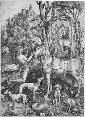 Lot 5072, Auction  111, Dürer, Albrecht, Der hl. Hubertus, auch Eustachius genannt